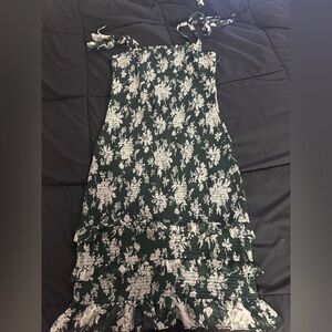 Abercrombie & Fitch Green and White Floral Dress